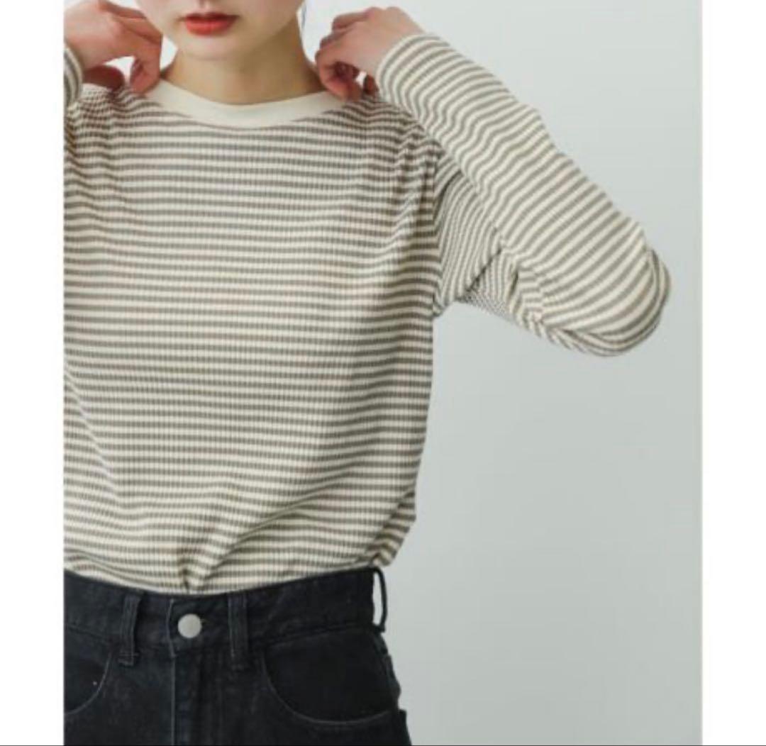 クルーネックリンガーボーダーTシャツ — image 3