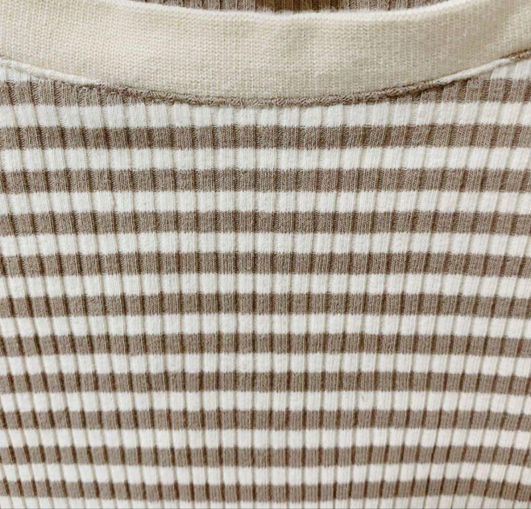 クルーネックリンガーボーダーTシャツ — image 4