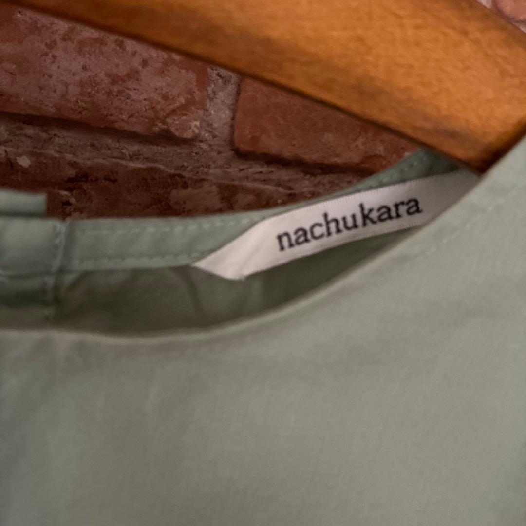 nachukala ナチュカラ 5分袖 シャツブラウス ミントグリーン — image 4