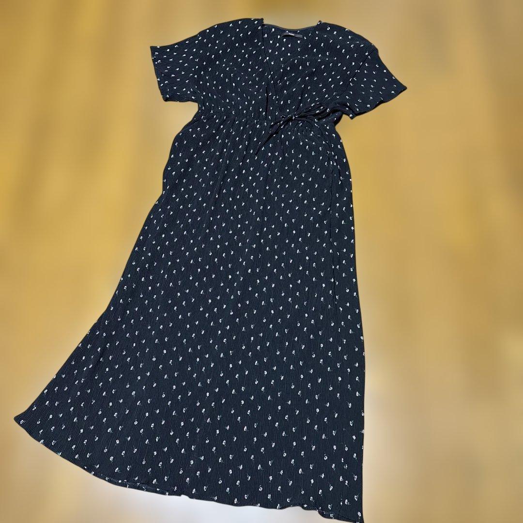 きのこ 様専用　Kastane　花柄 カシュクールワンピース　ブラック — image 2