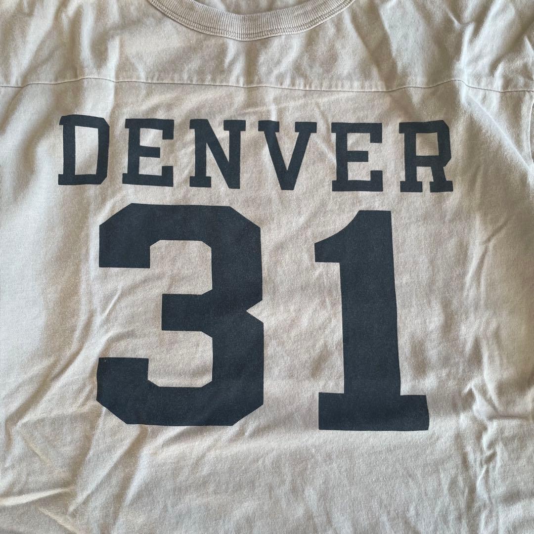 【E2】Champion DENVER 31 Tシャツ ベージュ Mサイズ — image 5