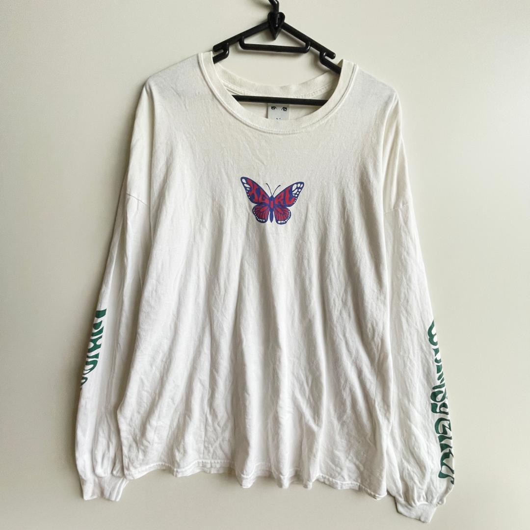 【X-girl】 (ONE SIZE)リユース品: 長袖Tシャツ バタフライロゴ — image 2