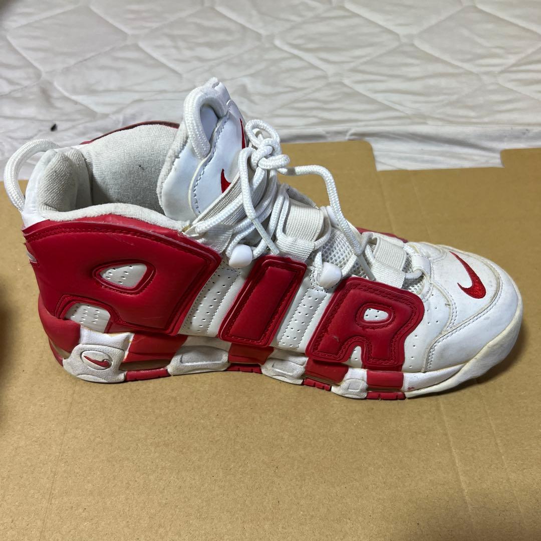 NIKE Air More Uptempo ホワイト レッド — image 4