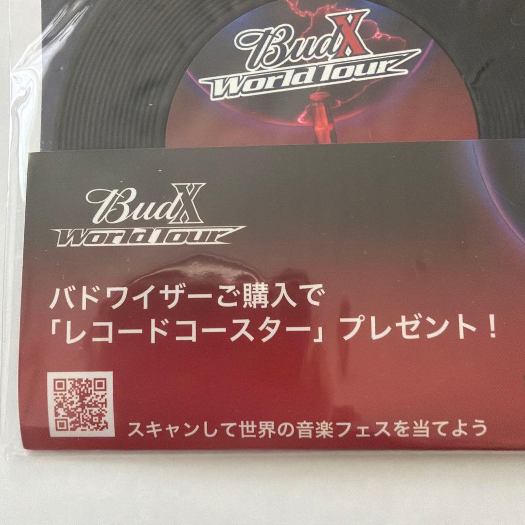 ⭐️新品・未使用⭐️ バドワイザーレコード型ラバーコースター　限定非売品 — image 4