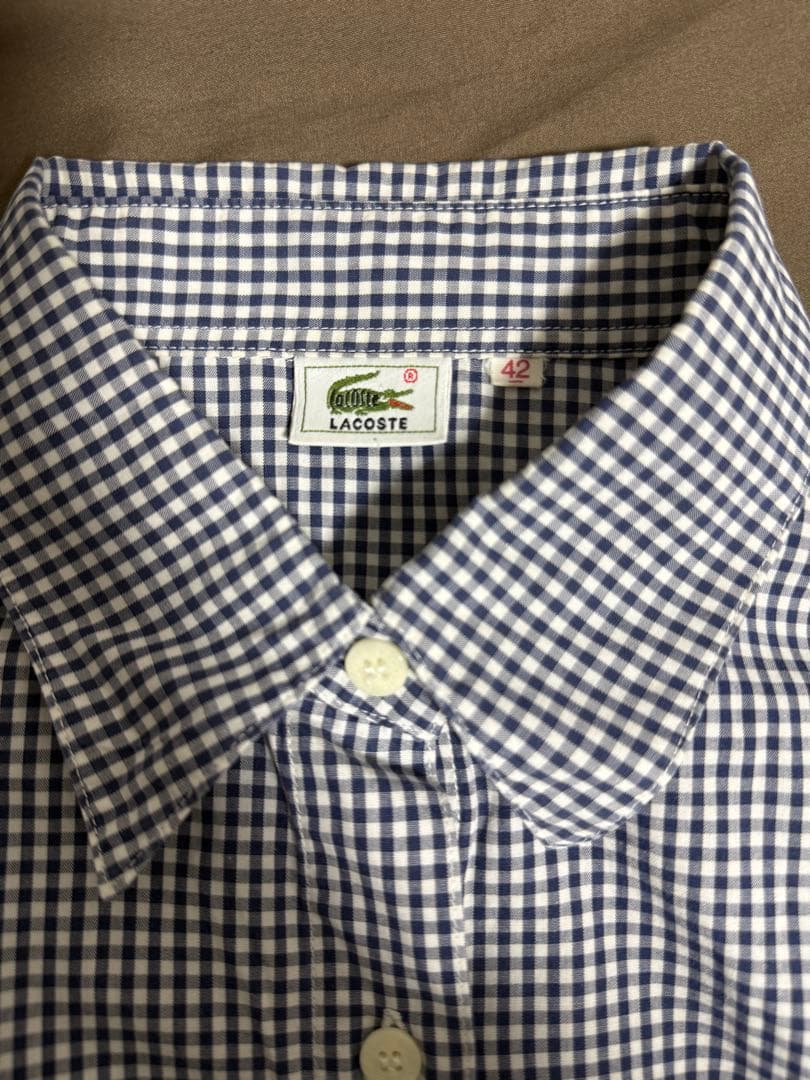【LACOSTE】ラコステ 半袖チェックシャツ — image 4