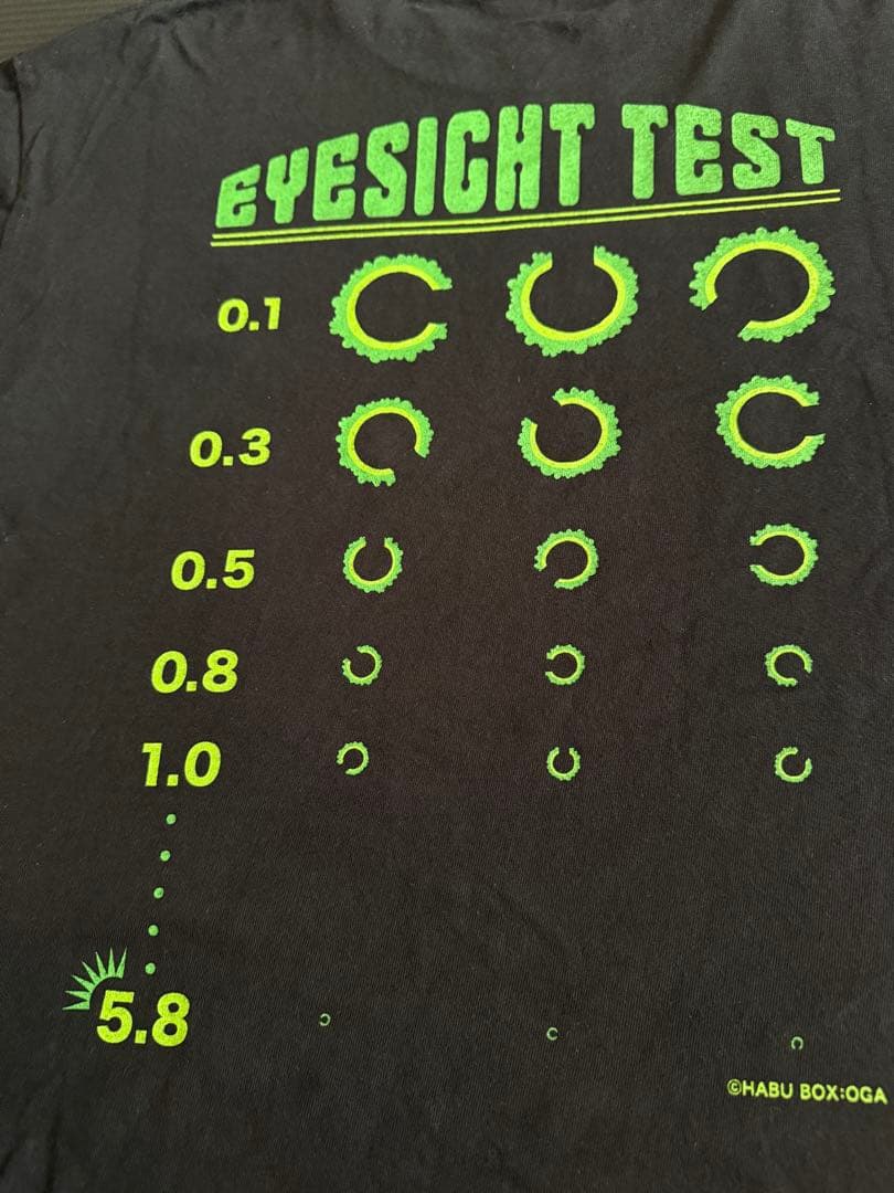 Habu Box EYESIGHT TEST Tシャツ ブラック L — image 5