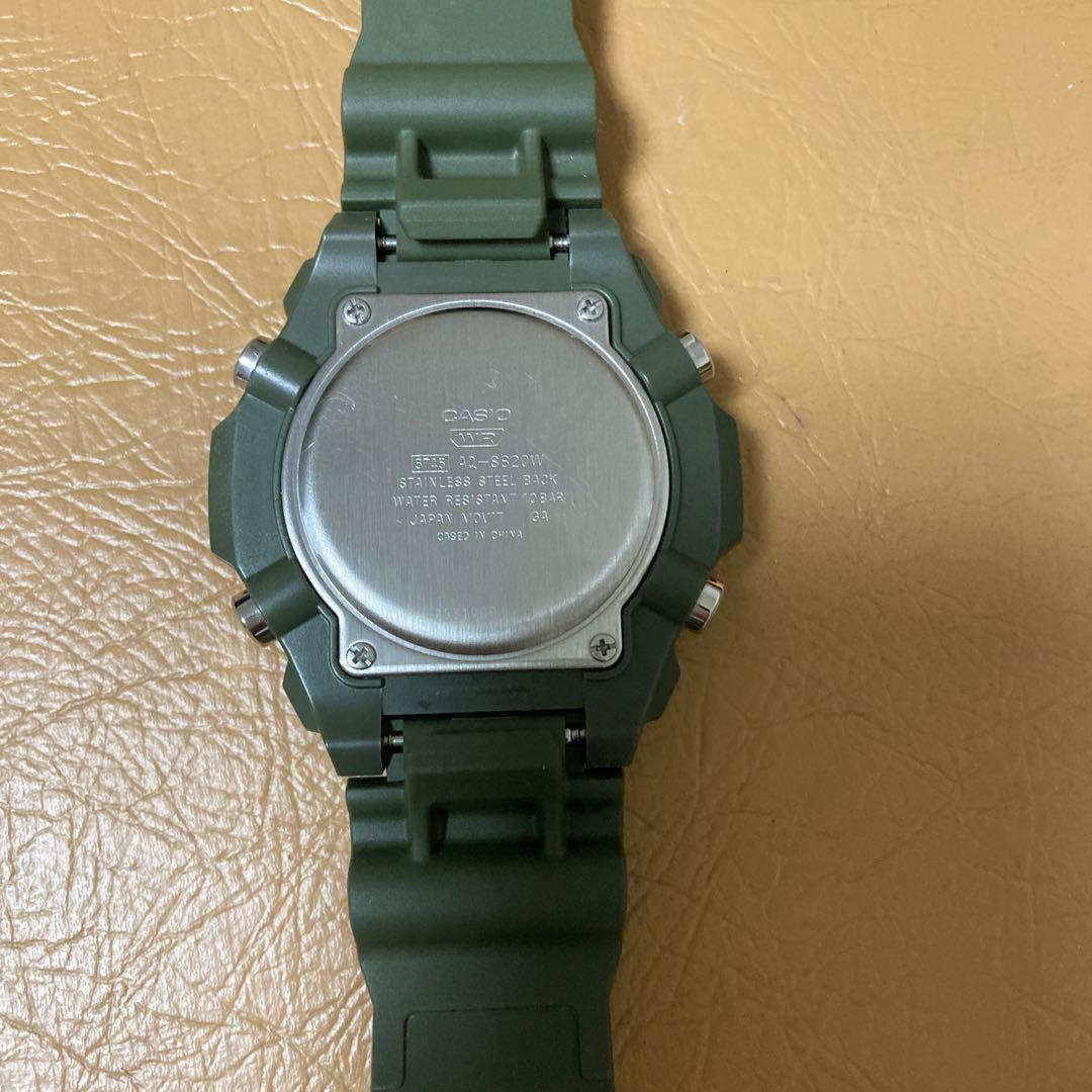 特価品！美品！CASIO TOUGH SOLAR アナデジ 腕時計 カーキ稼働品 — image 4