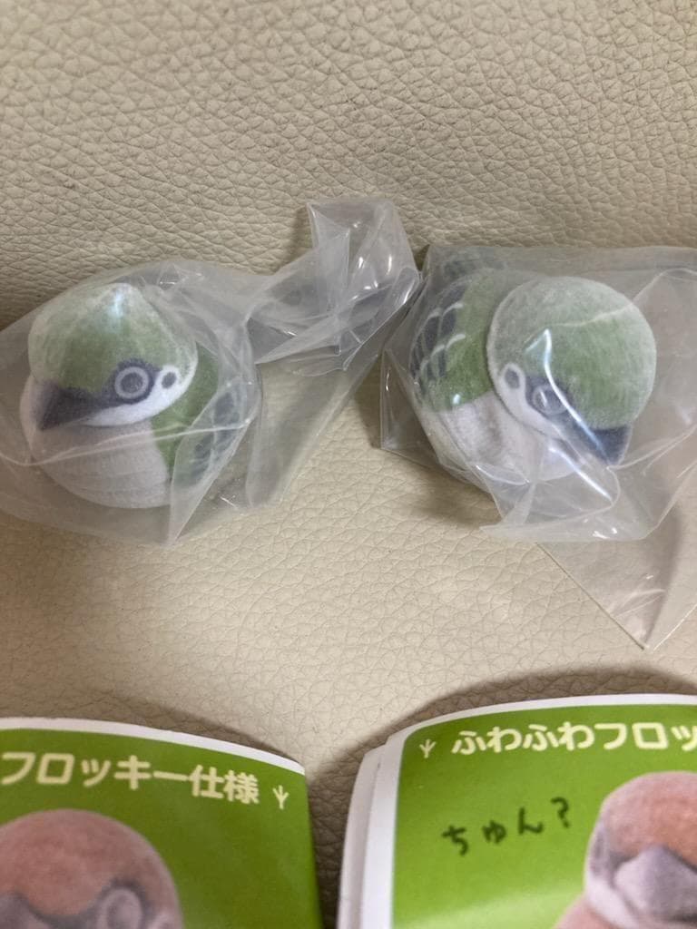 ふっくら福福 すずめフロッキー うぐいすいろ2個セット新品即決 — image 2