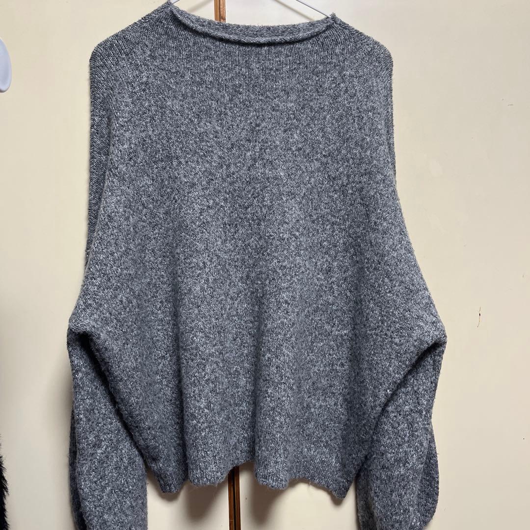 GRL mb1499 ウール混ミックスカラーボリュームスリーブニット — image 2