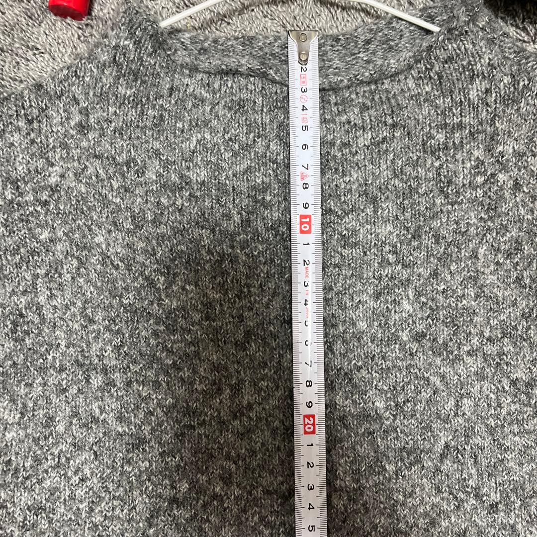 GRL mb1499 ウール混ミックスカラーボリュームスリーブニット — image 3