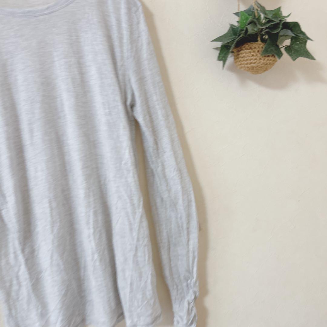 niko and... ニコアンド ロングTシャツ 薄手 ルーズ袖 ライトグレー — image 4