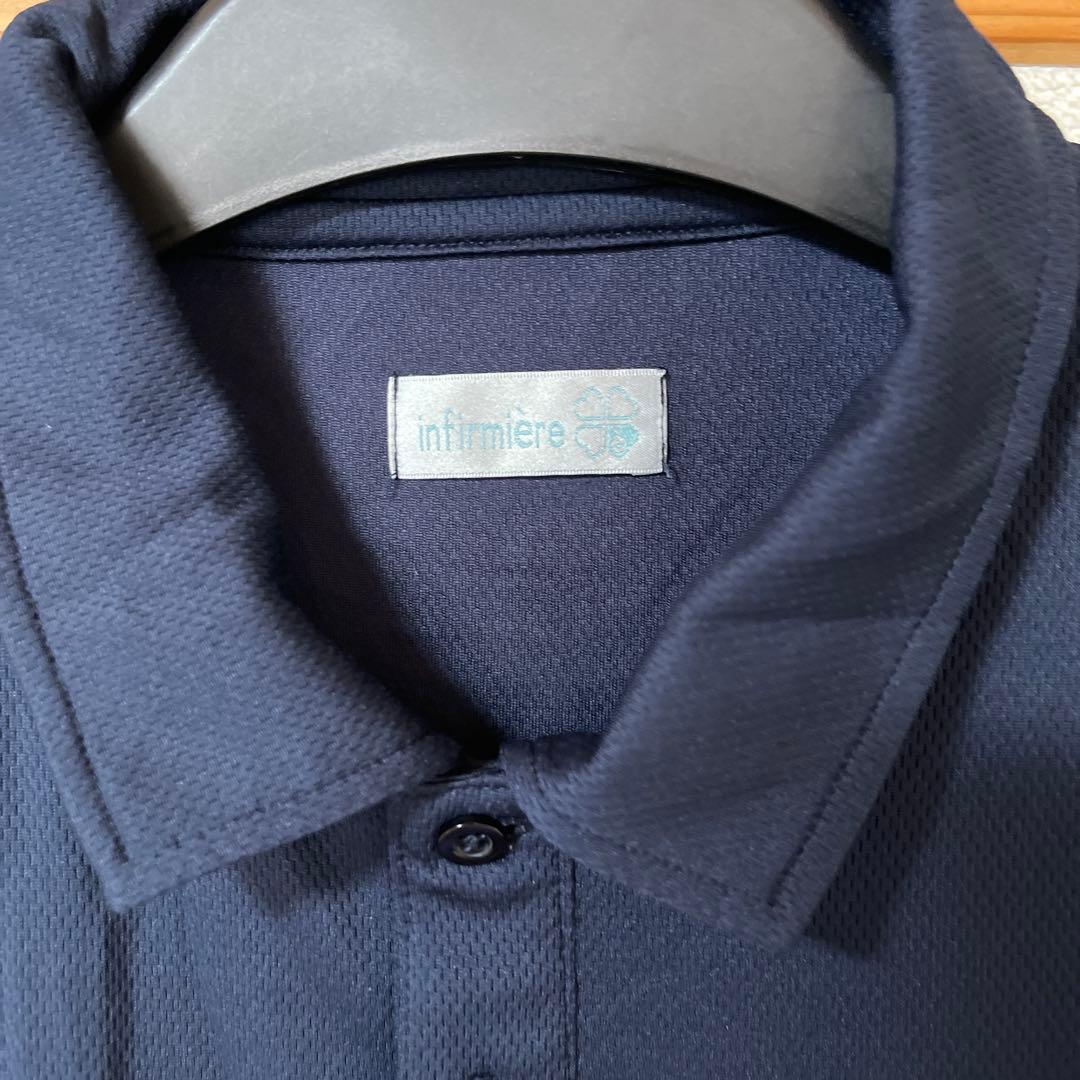 infirmiere ポロシャツ ネイビー ピンク — image 2