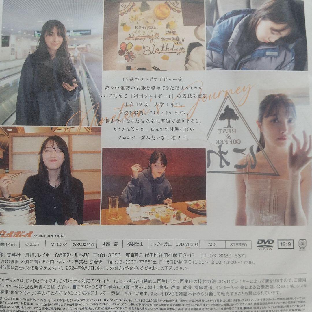 週刊プレイボーイ付録DVD 福田ルミカ 「ナインティーンズ・ジャーニー 」 — image 2
