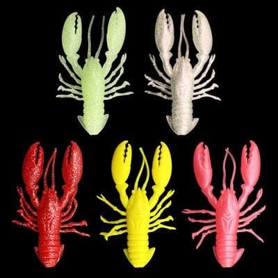 新品【５色セット】ザリガニ タコ クロー 根魚 エビ ワーム 餌木 タコエギ — image 2