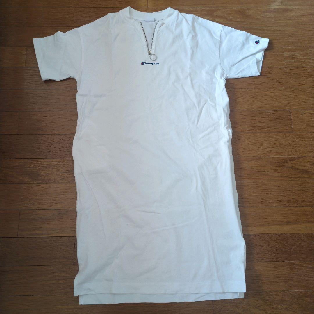 Champion ハーフジップTシャツワンピース チャンピオン — image 3