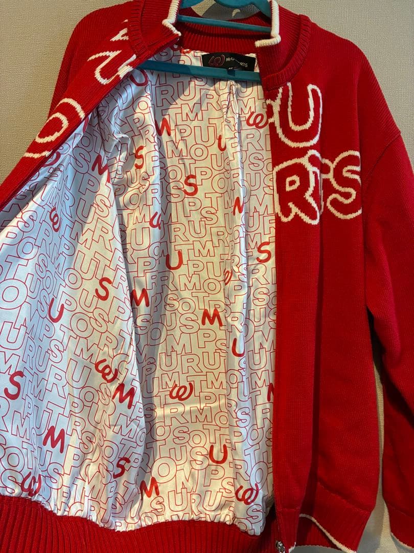 冬物放出！MU SPORTS 赤 ニットジップアップセーター！ — image 5