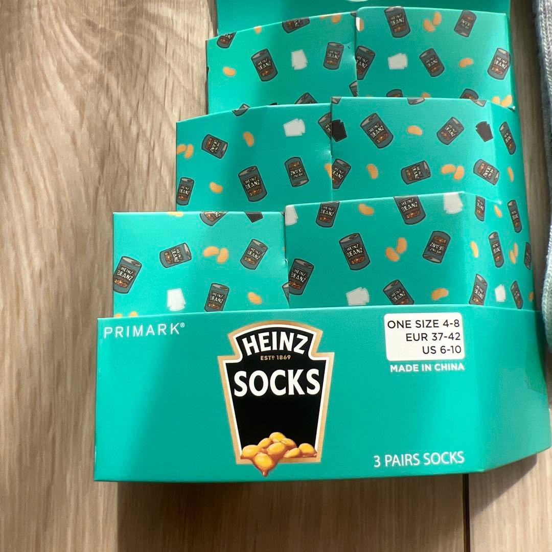 Primark HEINZ プライマーク　ハインツ　ビーンズソックス　3足セット — image 2