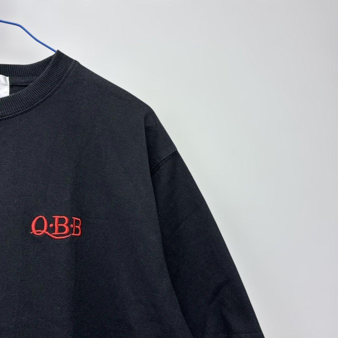 Q.B.B Tシャツ 半袖　ブラック 刺繍ロゴ M ヤ54 — image 2
