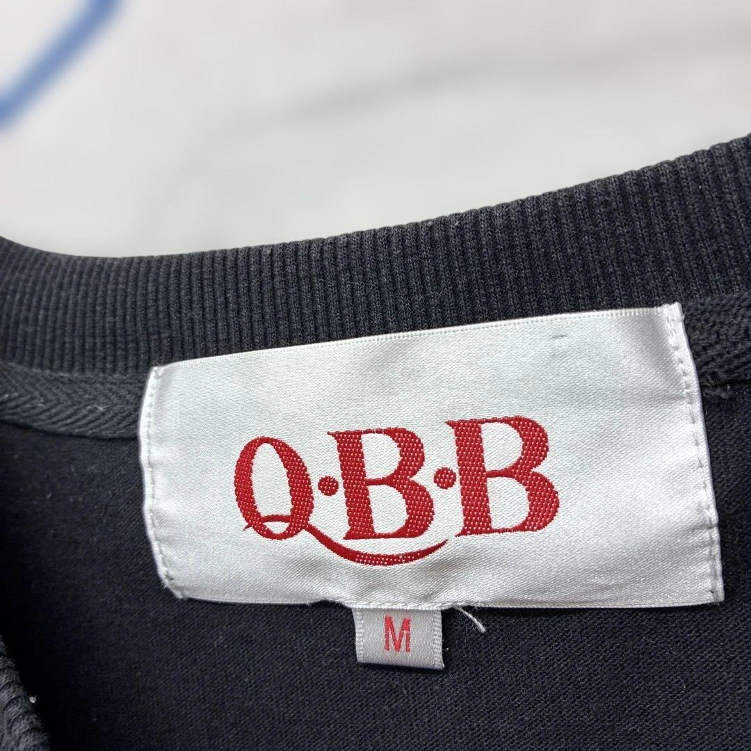 Q.B.B Tシャツ 半袖　ブラック 刺繍ロゴ M ヤ54 — image 3