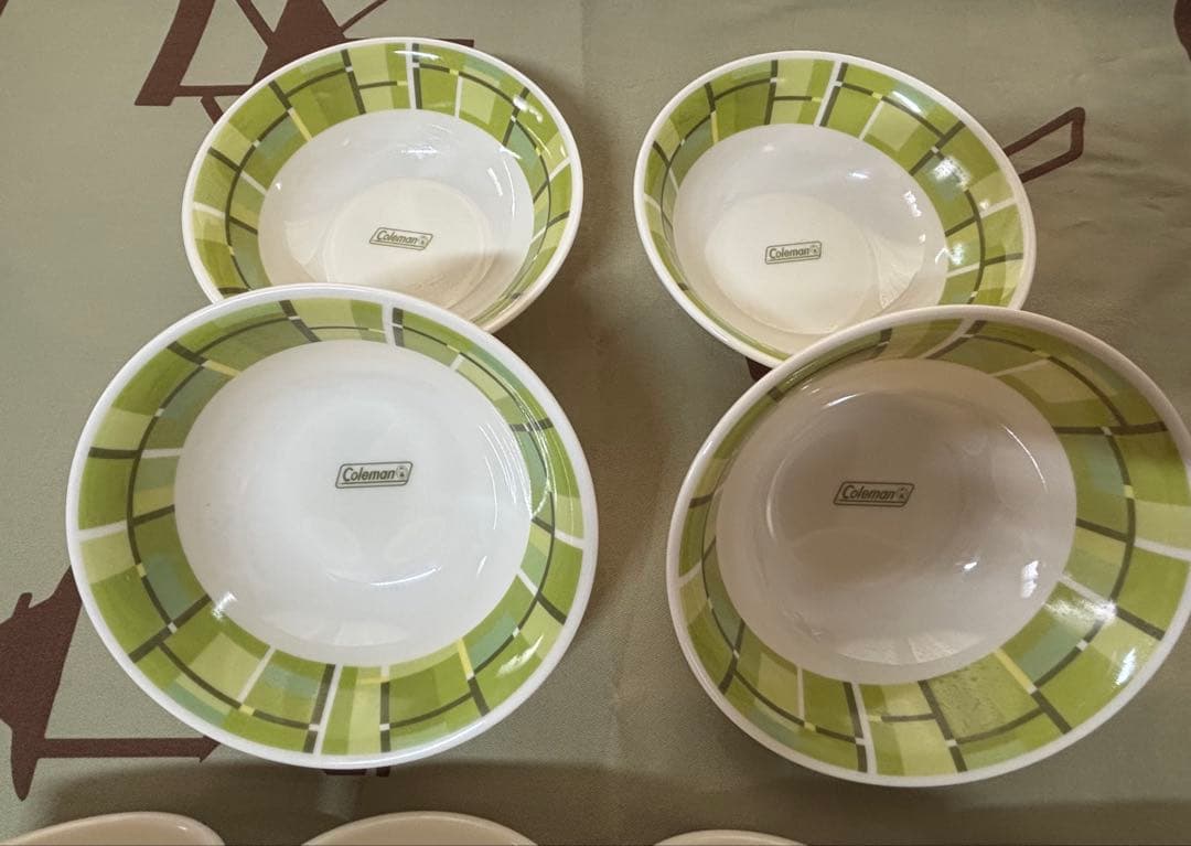 【Colemanコールマン メラミン食器セット 4人用 収納バッグ付き 廃盤品】 — image 5