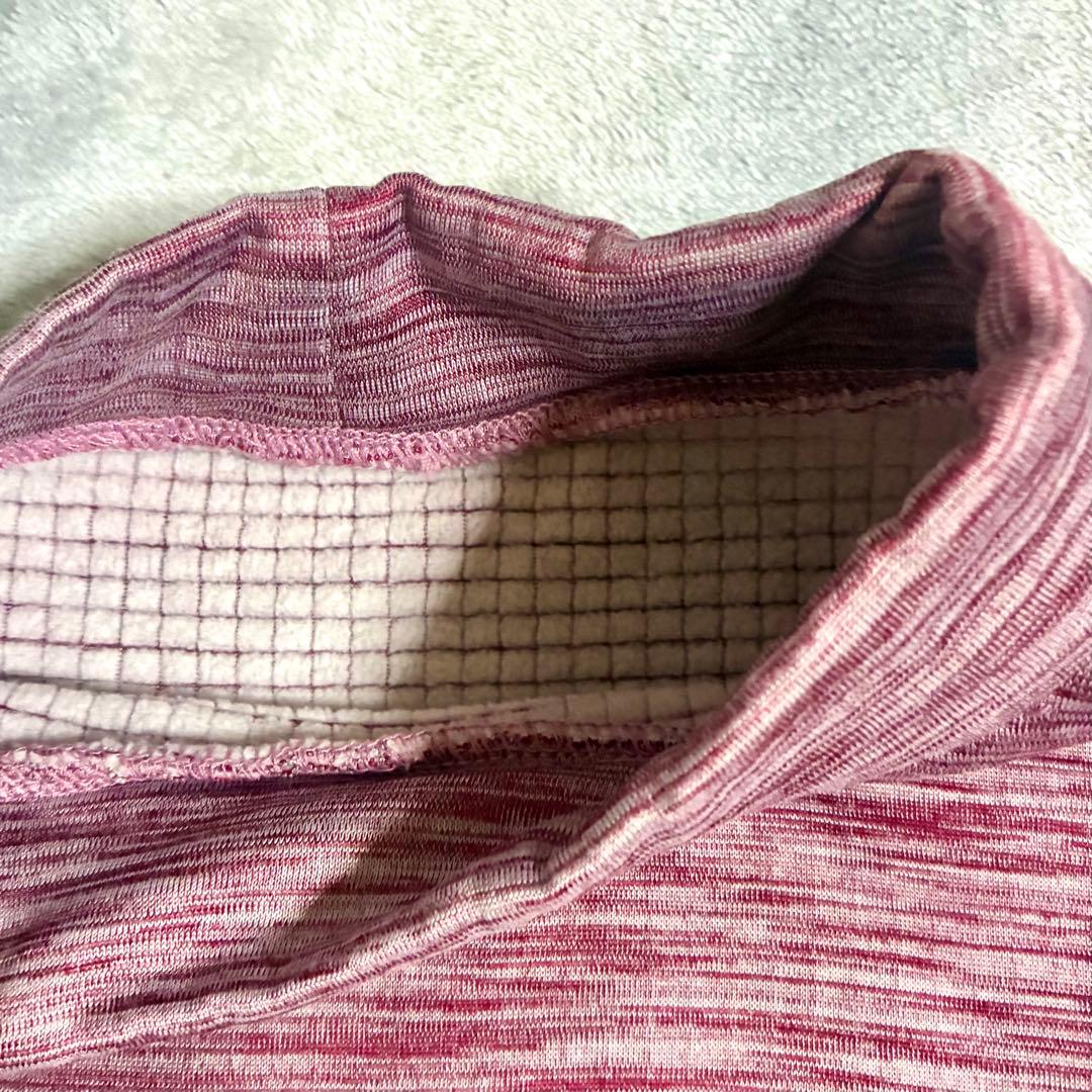 モックネック 長袖カットソー ワインレッド — image 2