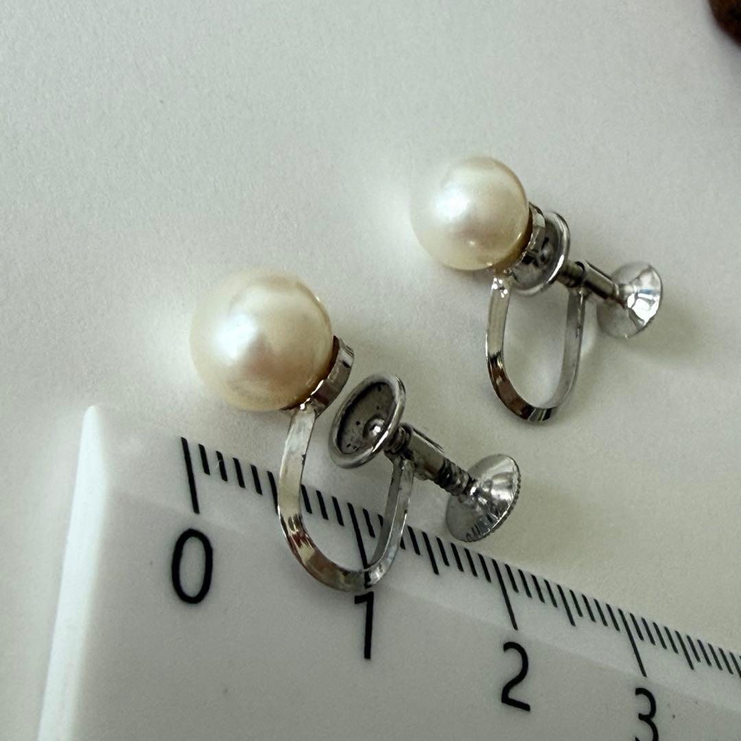 アコヤパール イヤリング SILVER刻印 ネジ式 — image 5