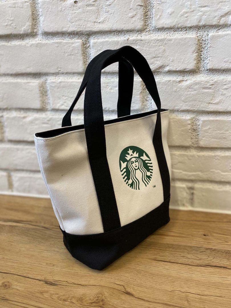 海外限定スターバックス　ハンドバッグエコバッグランチバッグ　ブラック — image 5