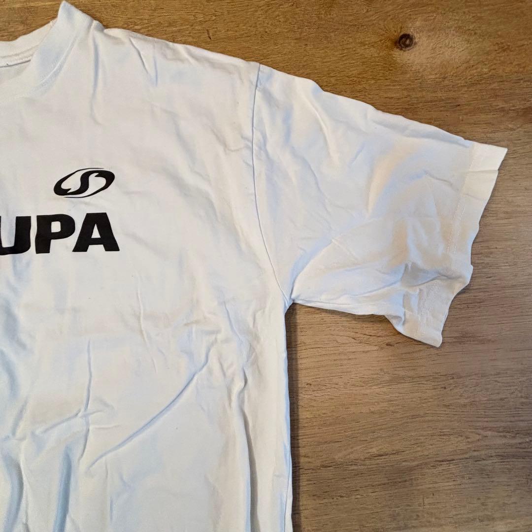 【美品】SNAPCLUB SNAUPA ロゴT／ホワイト L ドローコード付き — image 3