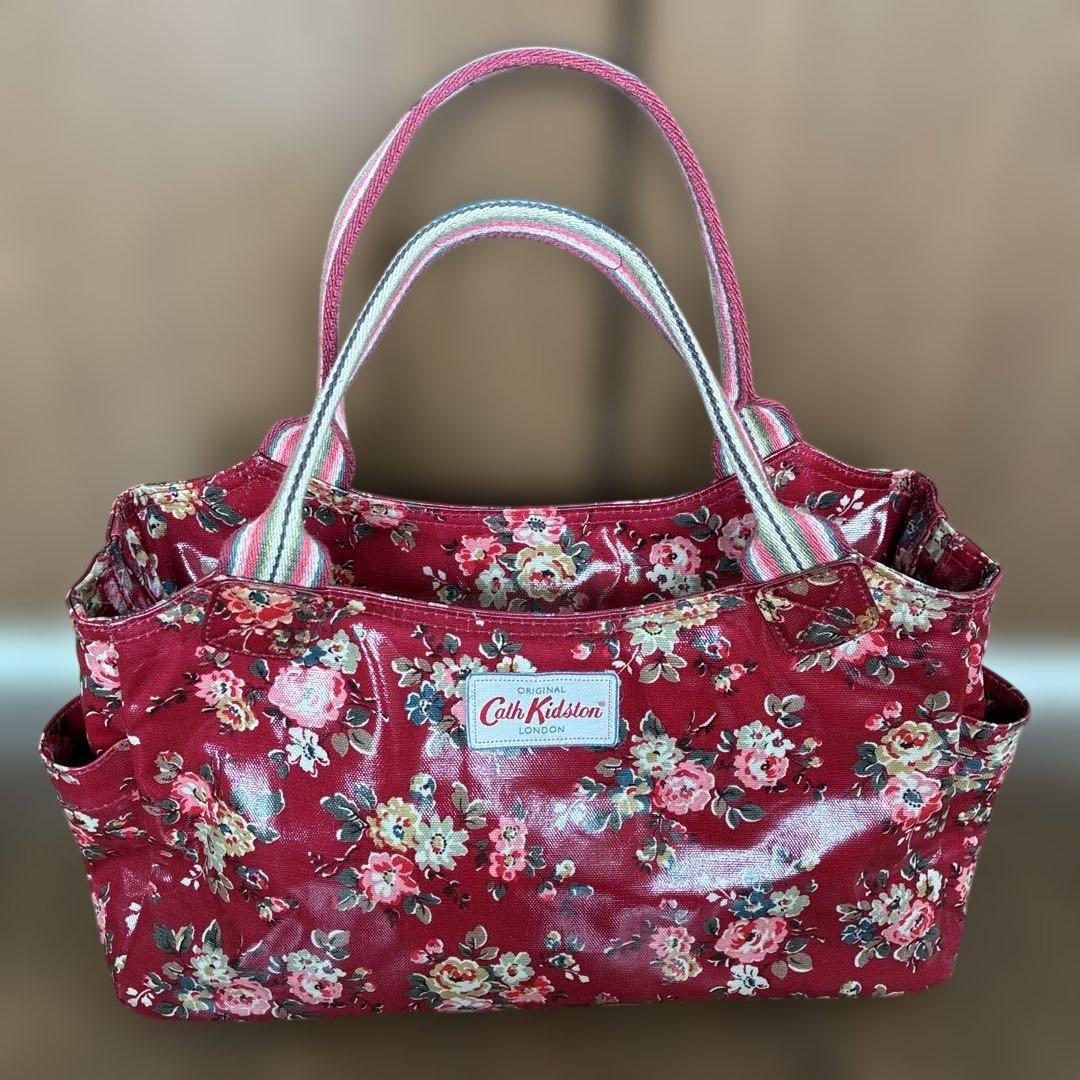 Cath Kidston ハンドバッグ 花柄 レッド — image 2