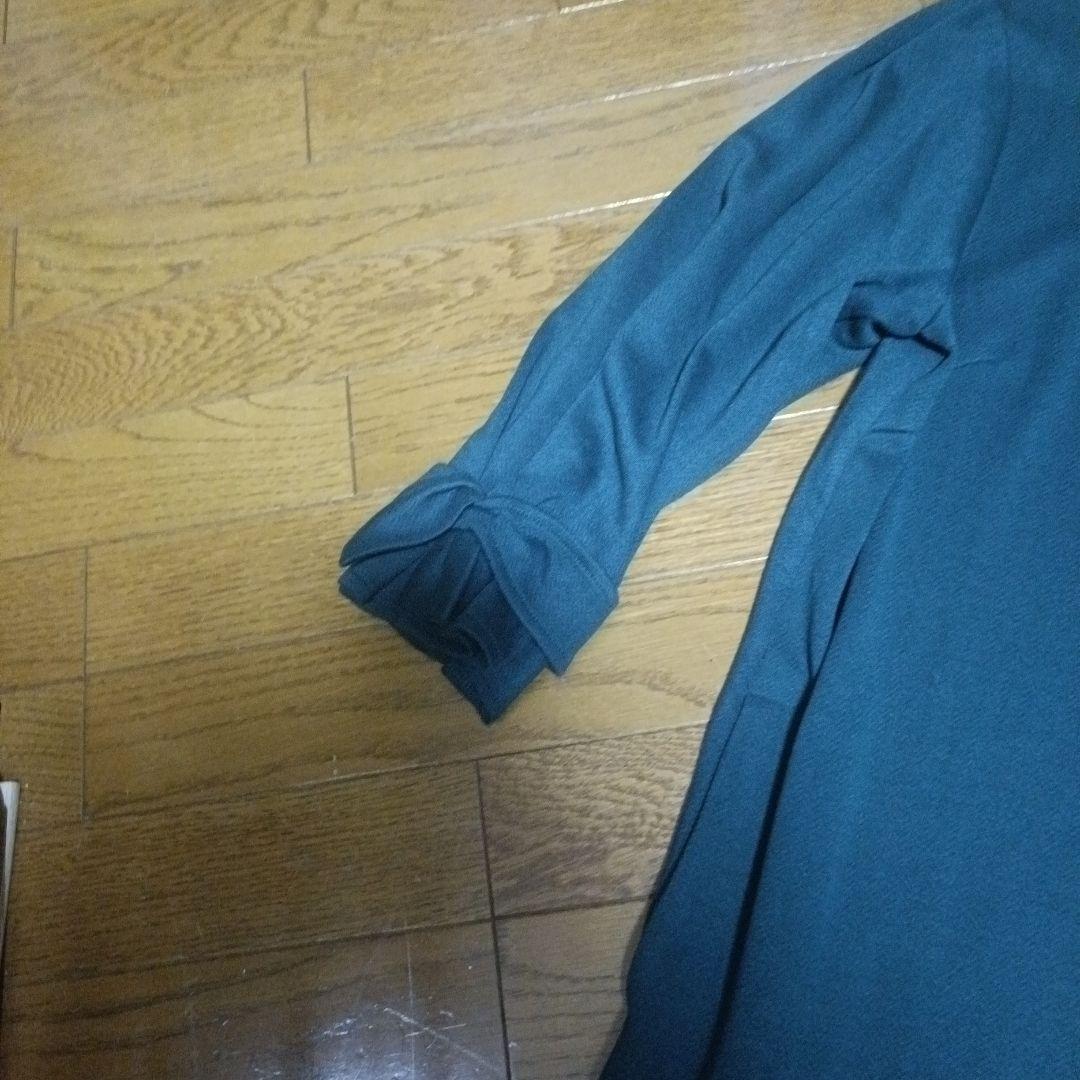 期間お値下げ！Brillage 長袖 チュニック 深緑 LLサイズ リボン袖 — image 5