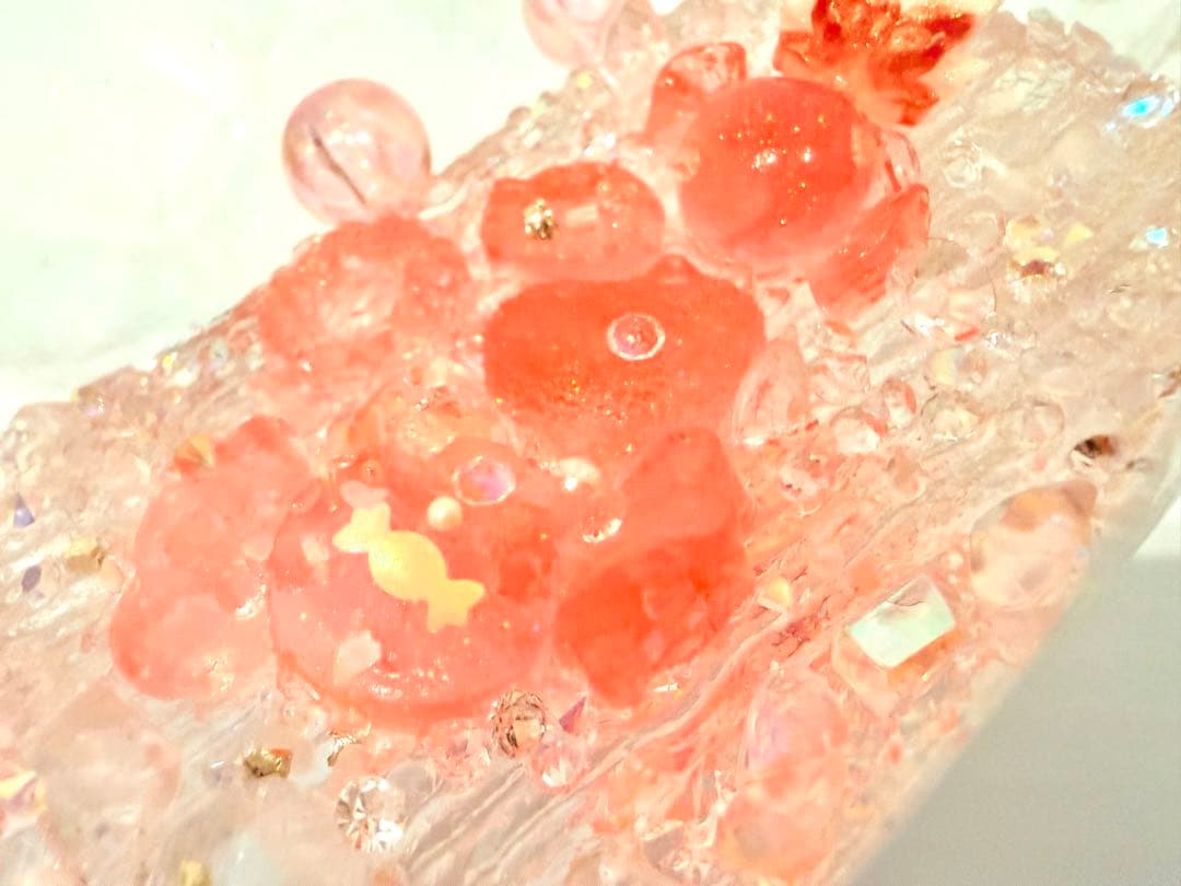 JammyJem Squishy キラキラ先生　クリアピンク　花オイル — image 3
