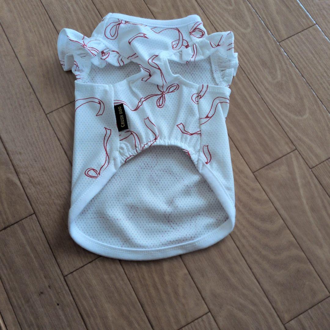 CRUSH DOG 犬服 メッシュ リボン柄 ホワイト — image 2