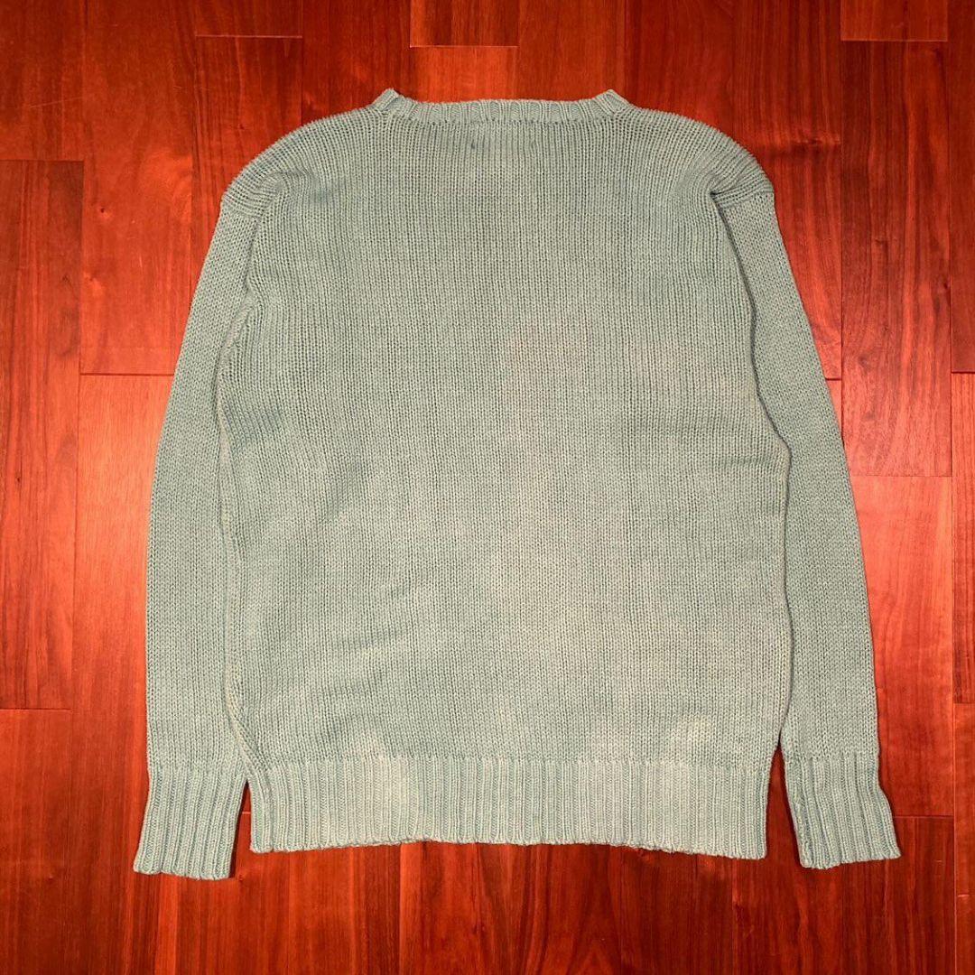 80's polo country コットンニット ブルー 古着 ビンテージ — image 2