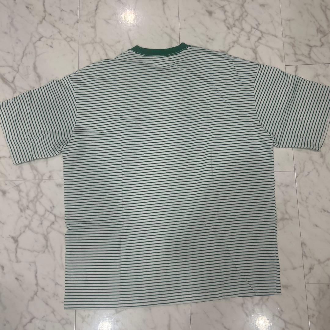 EMMA CLOTHES　緑　ボーダーT 半袖 S M — image 3