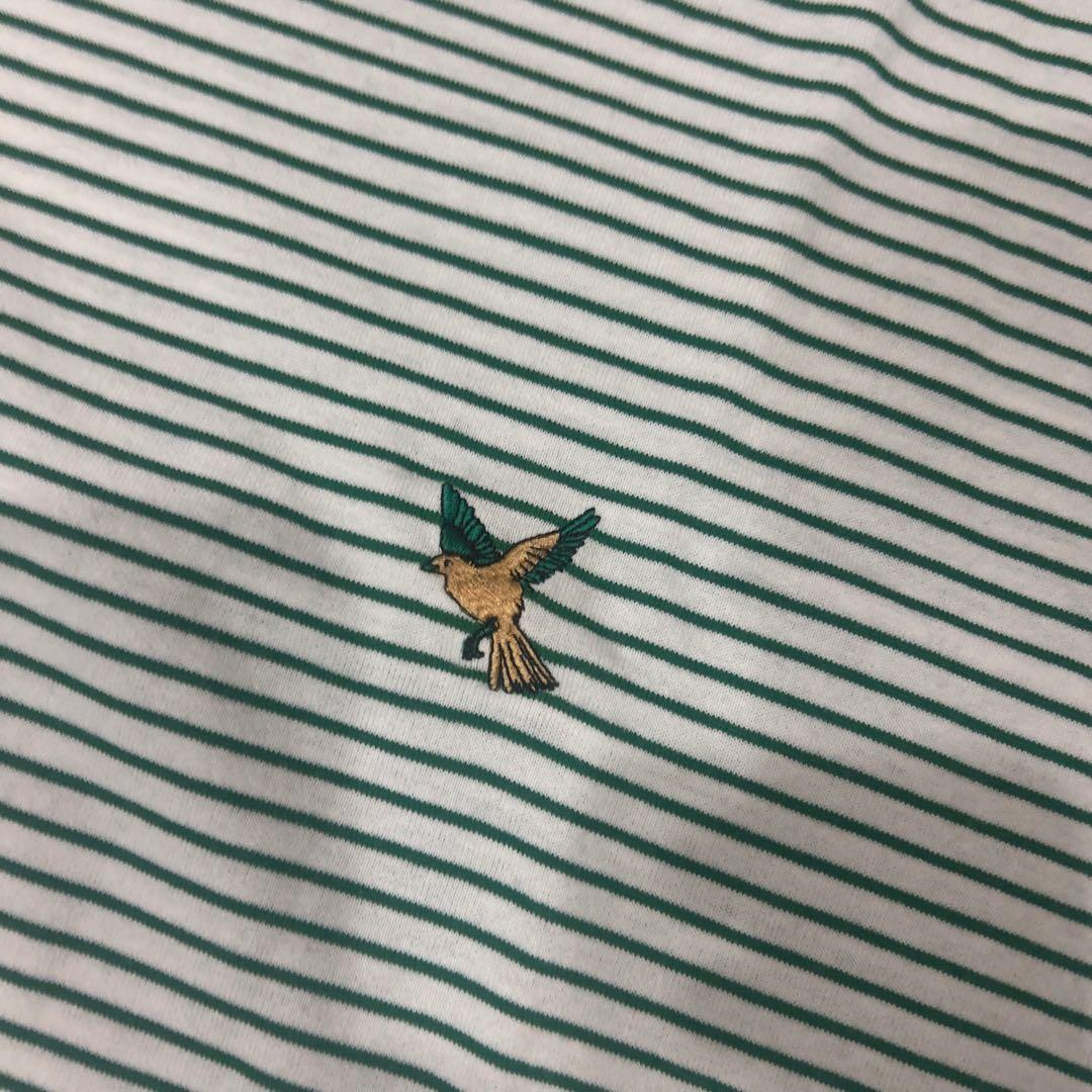 EMMA CLOTHES　緑　ボーダーT 半袖 S M — image 4