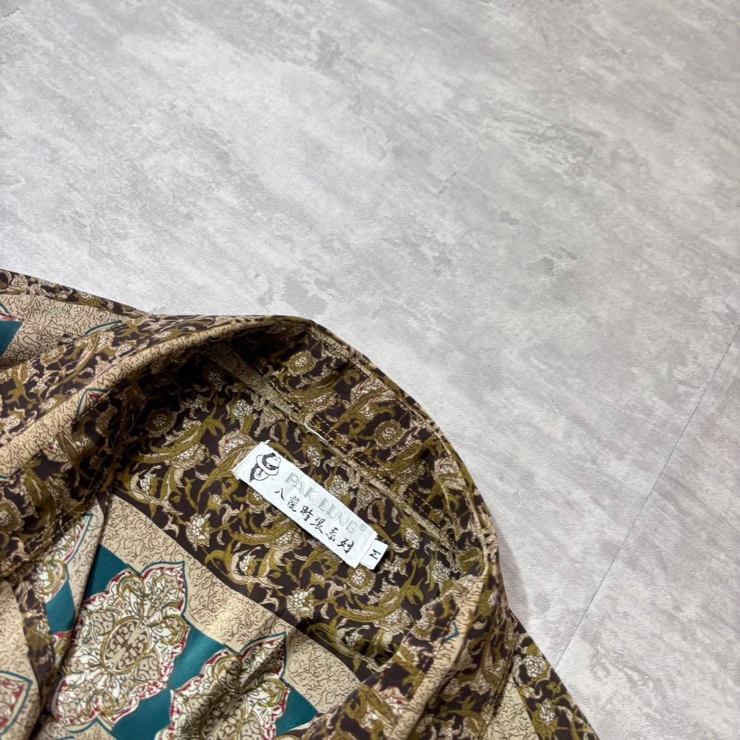 90s PAK LUNG 総柄 S/S シャツ ペイズリー レトロ — image 4