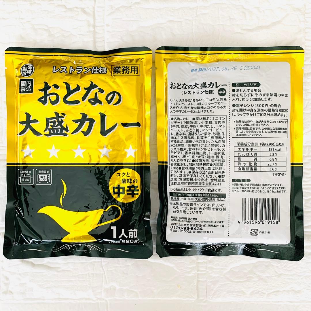 【超お得な★まとめ売り】大盛りカレー/ビーフカレーなど5種類セット★計10袋★A — image 3