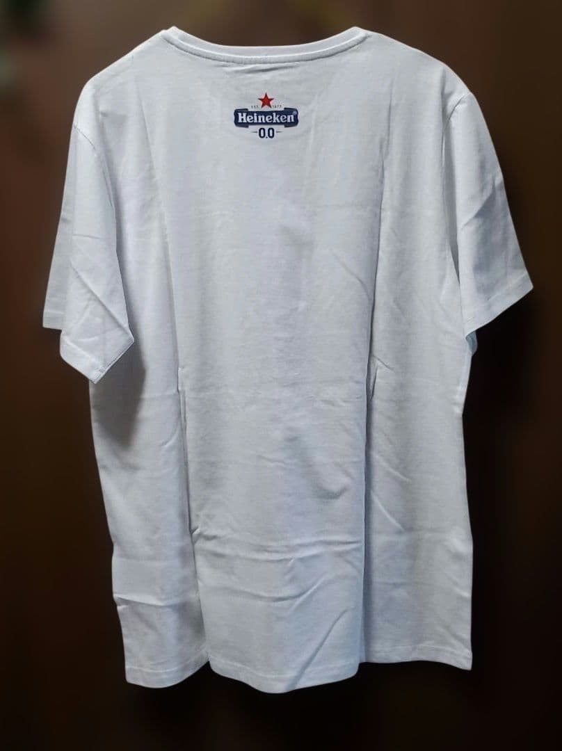 ◇Heineken Tシャツ◇ホワイト◇ENJOY◇Lサイズ◇綿100%◇ — image 4