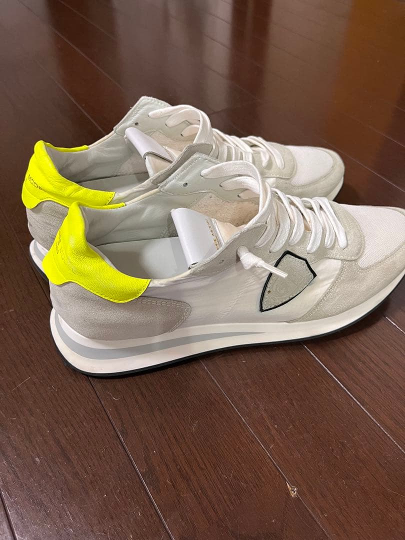 PHILIPPE MODEL スニーカー ホワイト ネオンイエロー — image 4