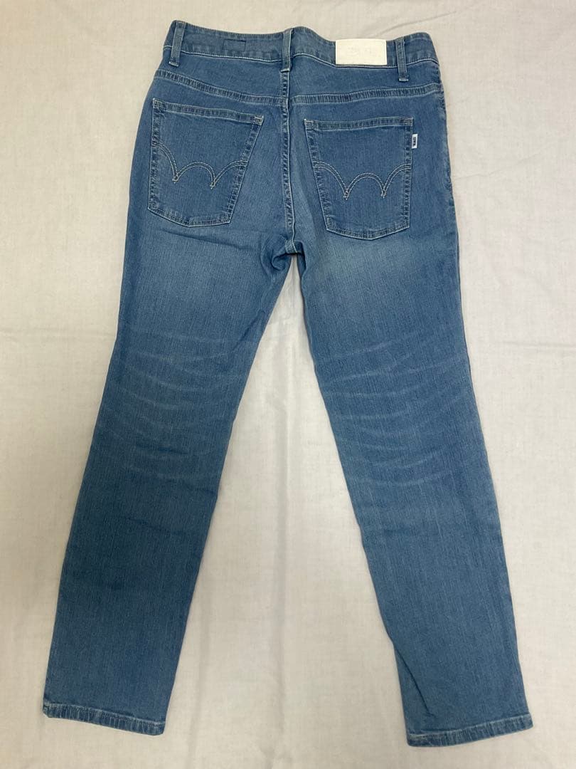 【EDWIN】COOL テーパード クロップドデニムパンツ S ストレッチ — image 5