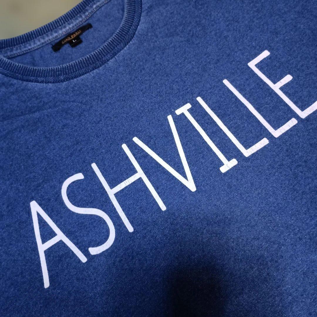 チャオパニック　フロントロゴ　タフネック　デニム調Tシャツ　Ｌ — image 5