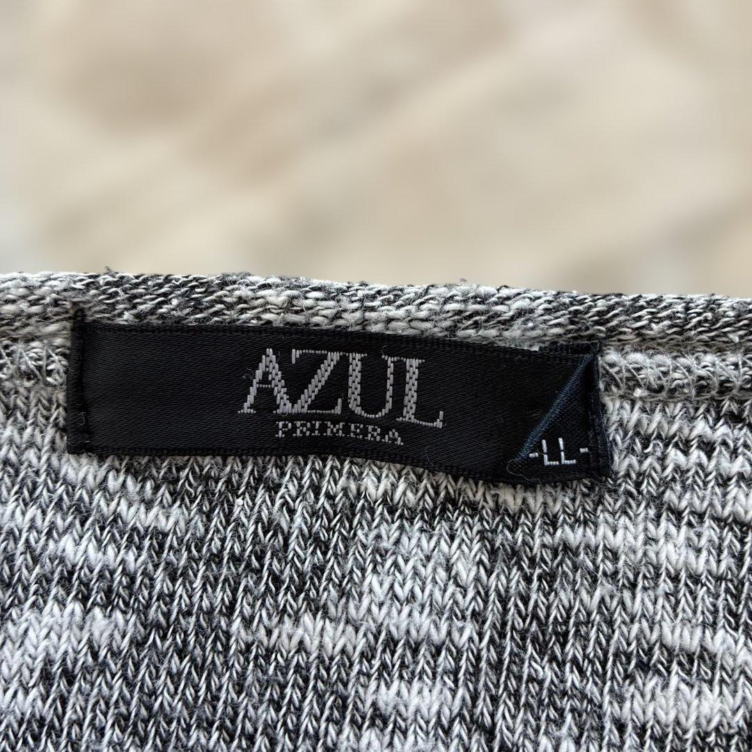 AZUL PRIMERA Vネック ニット グレー系 LLサイズ — image 3