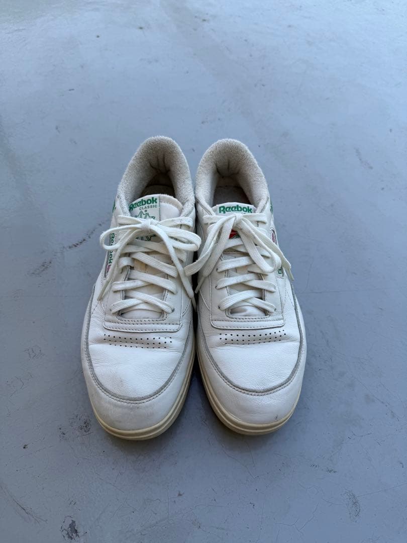 Reebok Club C 27.5cm ホワイト グリーン　レトロ　スニーカー — image 5