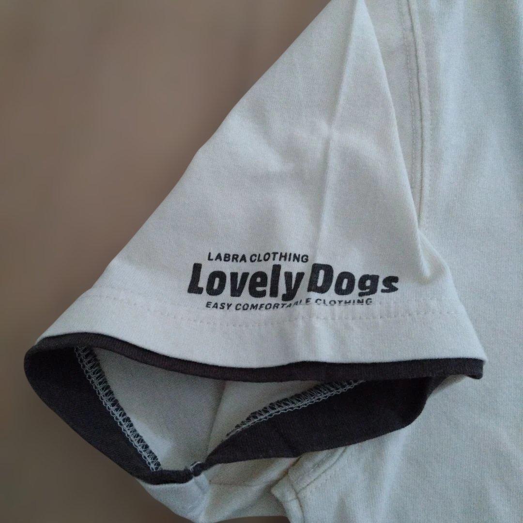LABRA 半袖Tシャツ BIG APPLE ホワイト　レディース　L　犬　肉球 — image 5