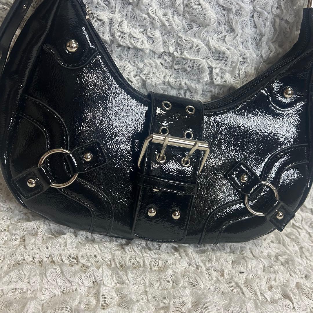 Y2K Studded Leather Shoulder Hand Bag — image 3