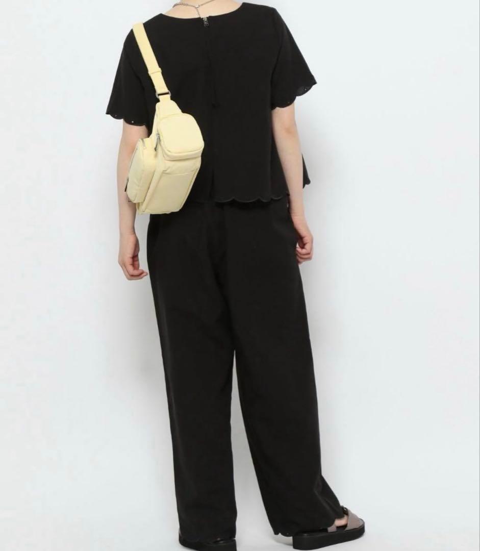 最終価格　EiiS 高山直子さんコラボ　リネンコンオールインワン ブラック — image 3