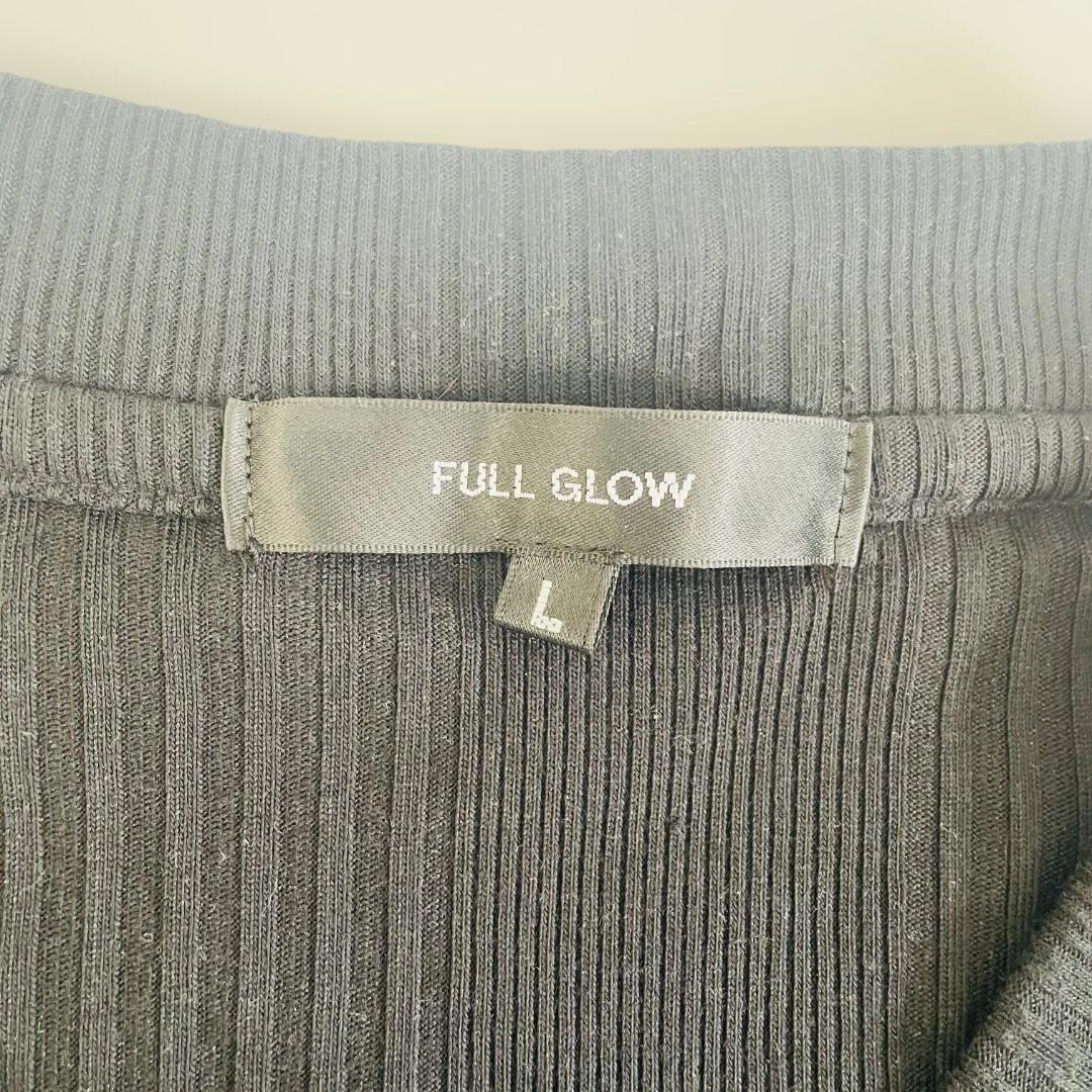 【FULL GLOW/フルグロウ】メンズ五分袖リブカットソー 　Lサイズ — image 3