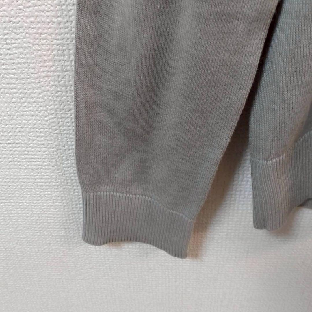 【アンタイトル】メンズ Vネックニットセーター グレー L 紳士　ワールド — image 5