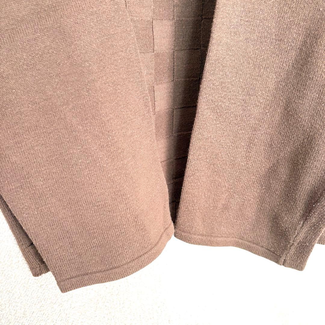 美品✦COMME CA ISM コットンニットセーター L ブラウン — image 5