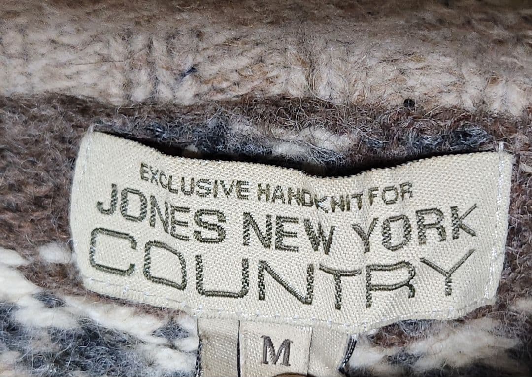 90s JONES NEW YORK ジョーンズニューヨーク ニットセーター総柄 — image 3